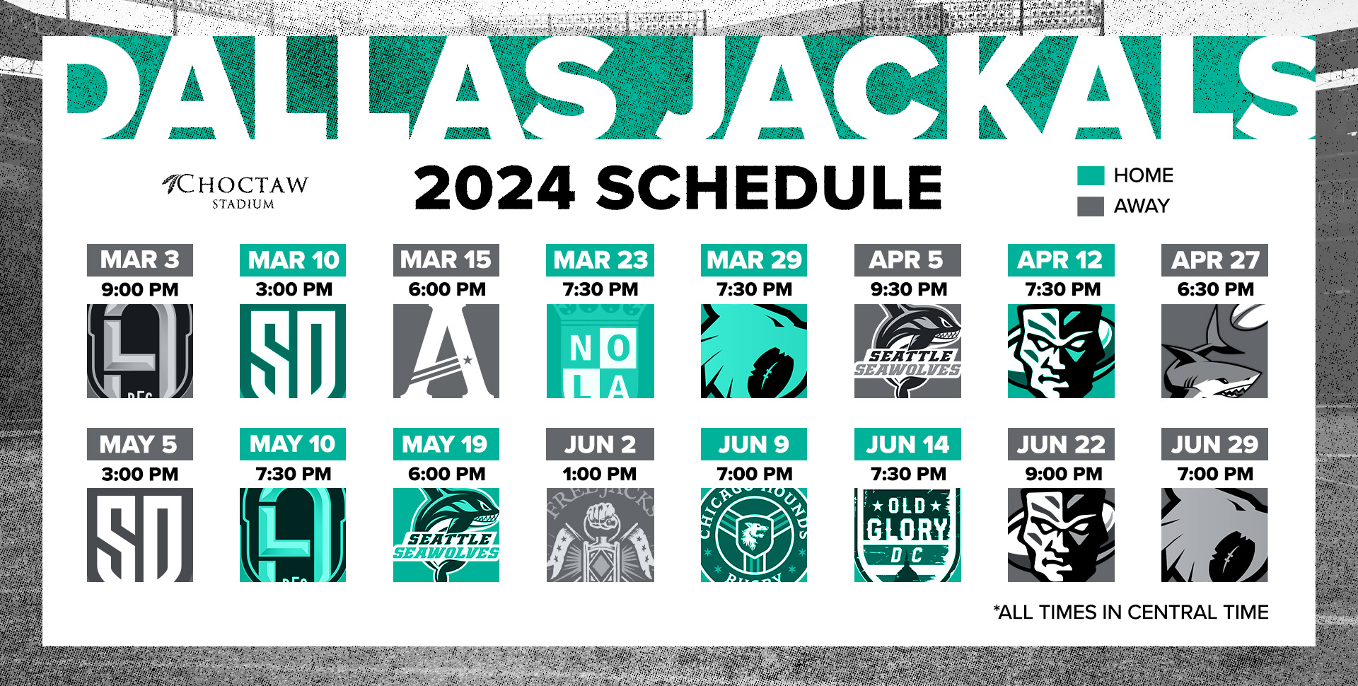 Jackals Schedule Dallas Jackals